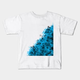 Geometric snow (my blue vision) Kids T-Shirt